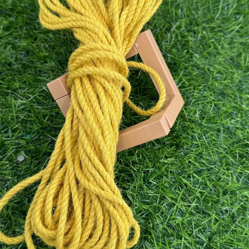 Alta resistenza alla trazione Corde gialle a più fili di giuta con 30 anni di esperienza