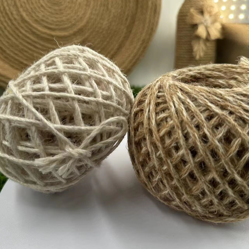 Home Tessile Corda intrecciata di giuta con tintura ecologica da parte dei produttori di corde colorate