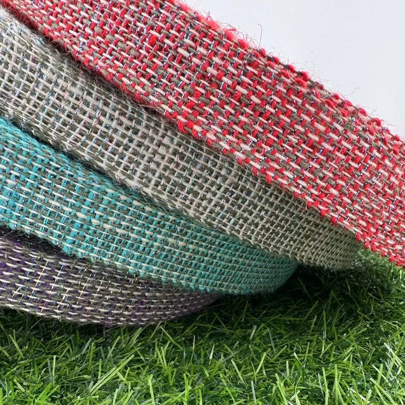 Nastro color giuta ecologico per la decorazione domestica 30 anni di esperienza Larghezza personalizzabile