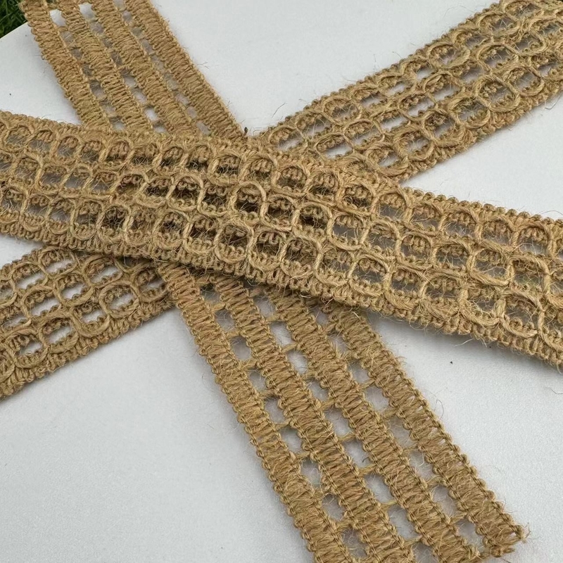 Scegliere la sostenibilità Natural Jute Lace Woven Ribbon per decorazioni ecologiche