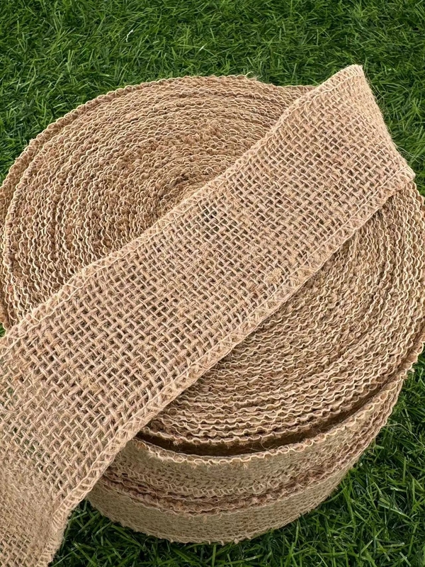 Confortevole nastro a maglia di juta per la decorazione domestica sostenibile naturale ed ecologico