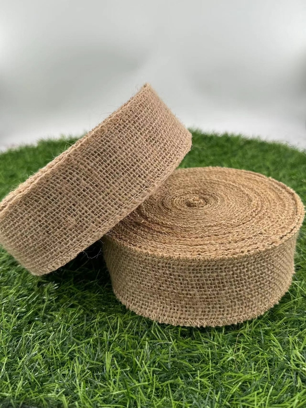 Confortevole nastro a maglia di juta per la decorazione domestica sostenibile naturale ed ecologico